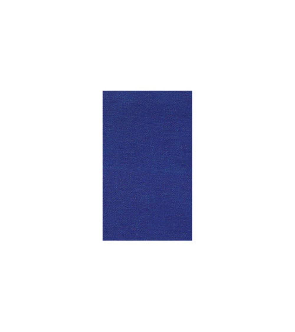 Royal blue iron-on canvas 100% cotton 12x21cm