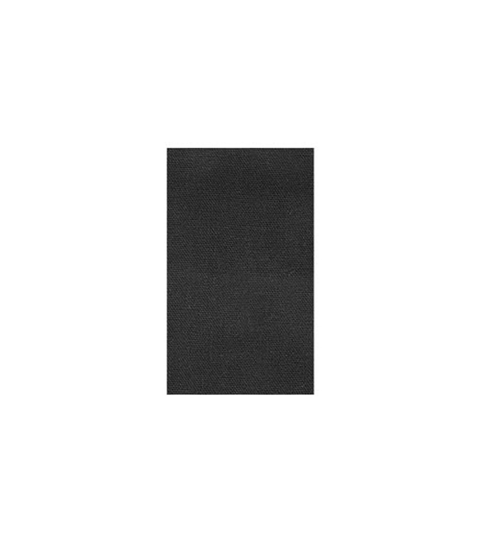 Schwarze Leinwand zum Aufbügeln aus 100 % Baumwolle, 12 x 21 cm