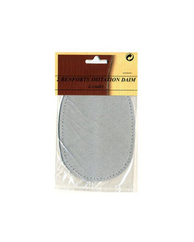 Gray imitation suede elbow or knee reinforcement to sew