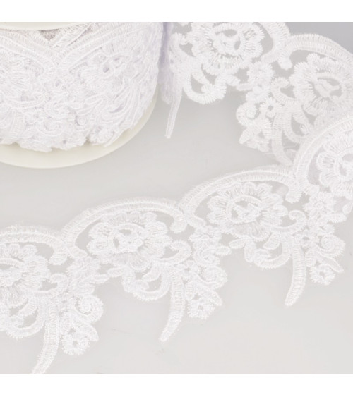 13.5m spool Bright embroidery White 115 mm