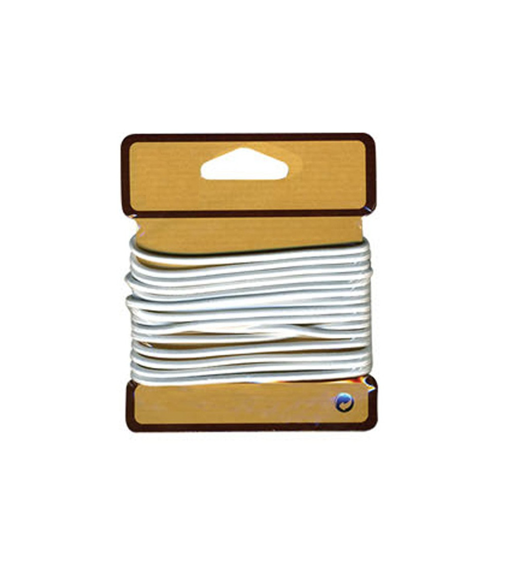 Cordone elastico tubolare 3mm bianco