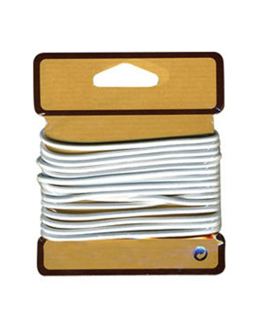 Cordone elastico tubolare 3mm bianco