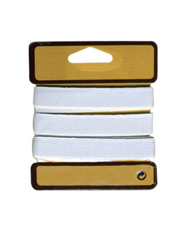 Elastique cotelé fort 15mm blanc