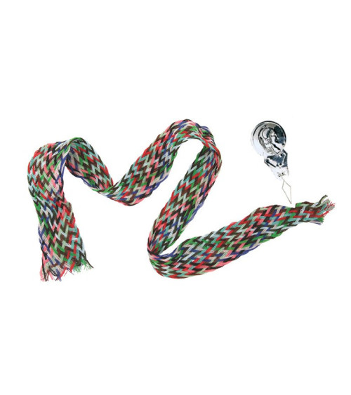 Polyester multi-thread braid and a needle threader