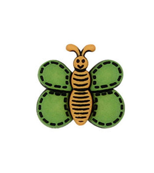 Bouton Papillon couleur Vert