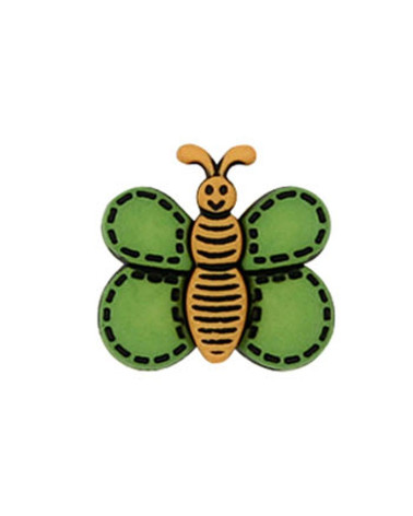 Bouton Papillon couleur Vert