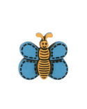 Bouton Papillon couleur Turquoise