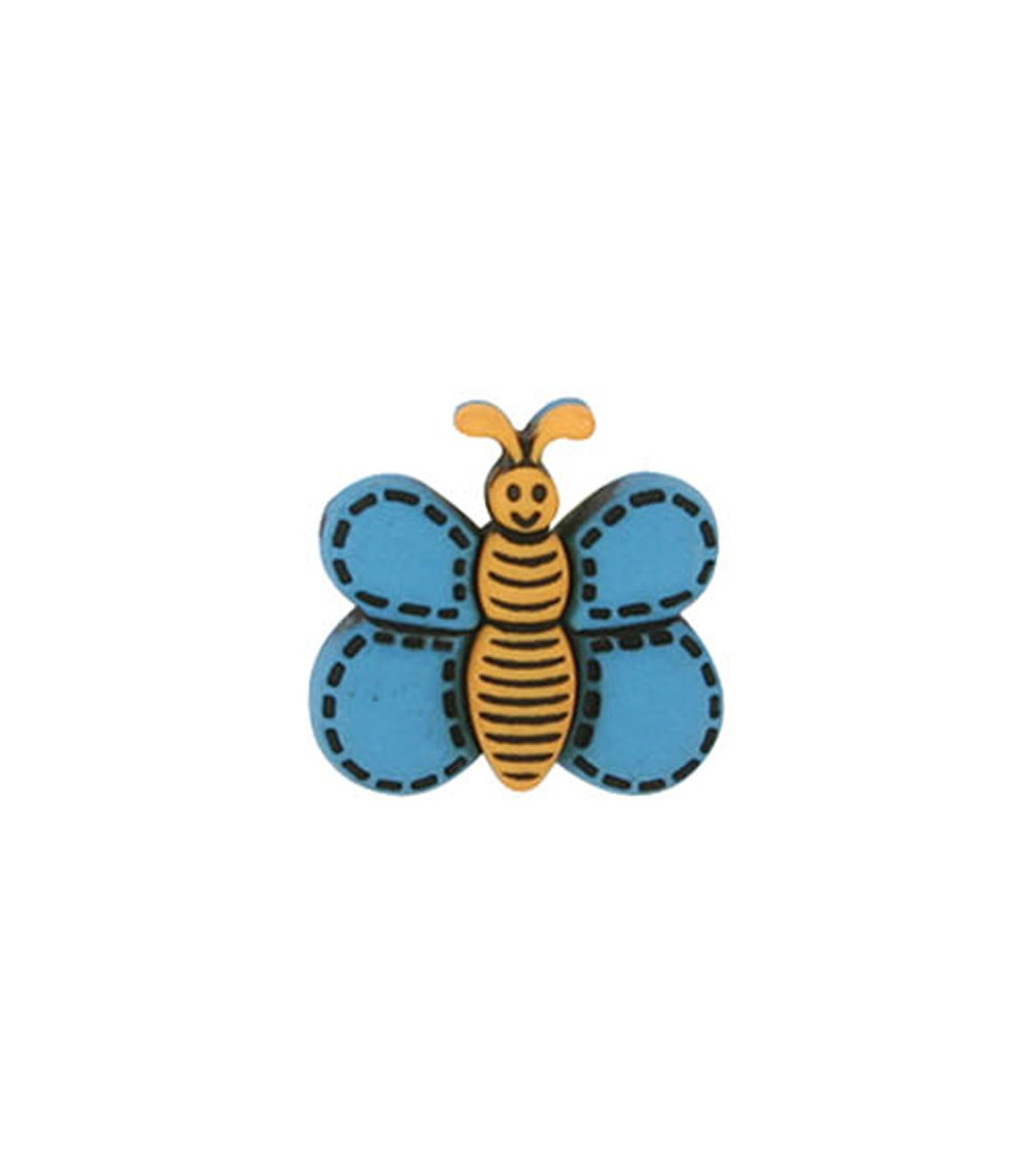 Bouton Papillon couleur Turquoise Bouton Papillon couleur Turquoise