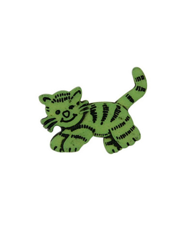 Bouton Petit Chat couleur Vert