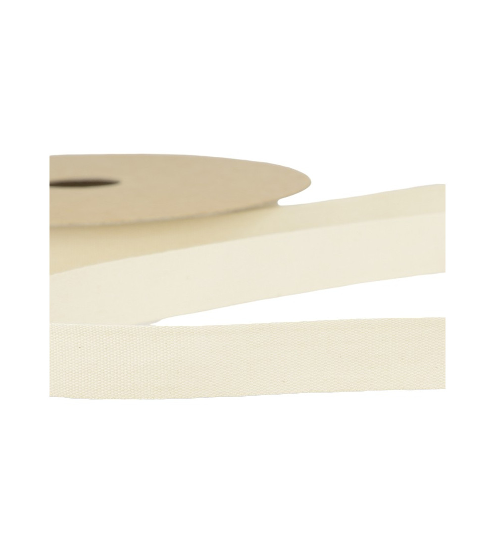 20-m-Spule aus Bio-Baumwolltaft Ecru