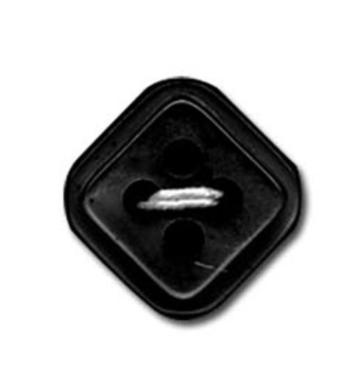 Square button with 4 holes in black color