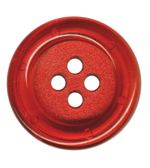 Bouton Clown transparent couleur Rouge