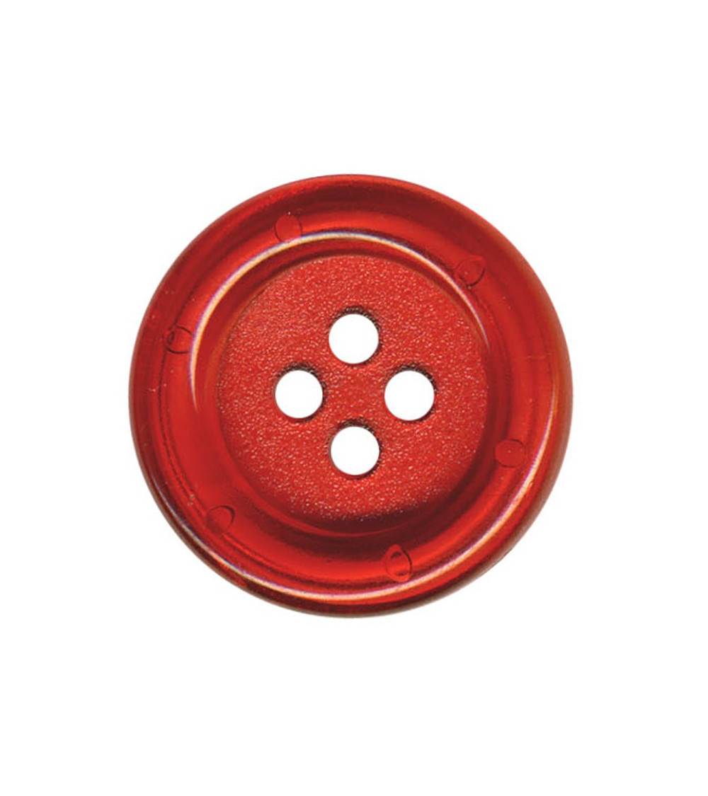 Transparent Clown button in Red color