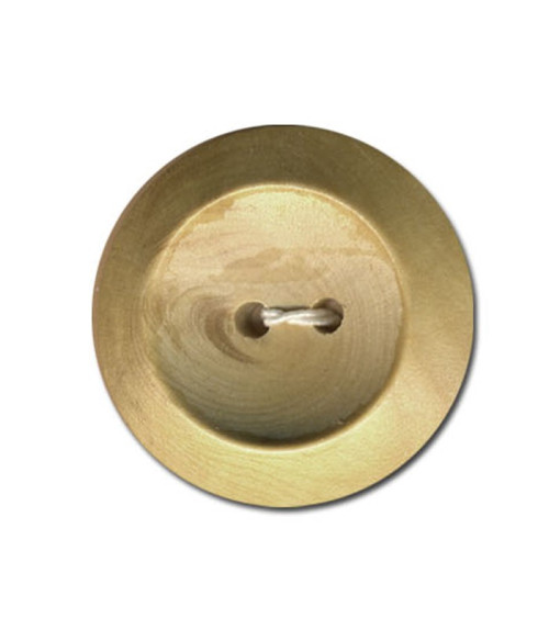 Bouton rond en Bois couleur Beige naturel