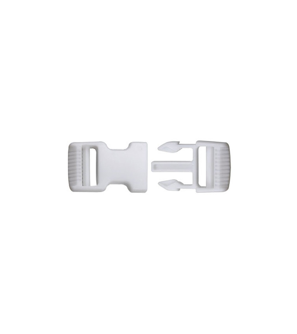 Boucle anti-glisse blanche 7cm