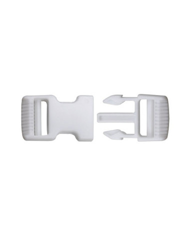 Fibbia antiscivolo bianca 7 cm