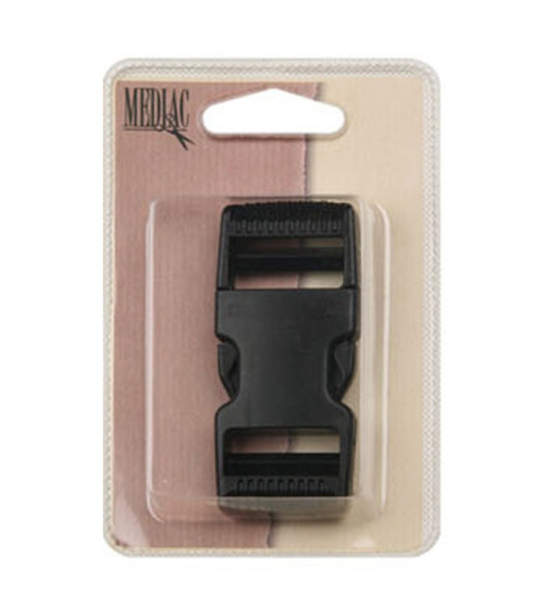 Boucle anti-glisse noire 7cm