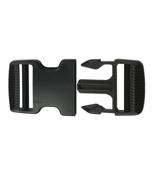 Boucle anti-glisse noire 8cm
