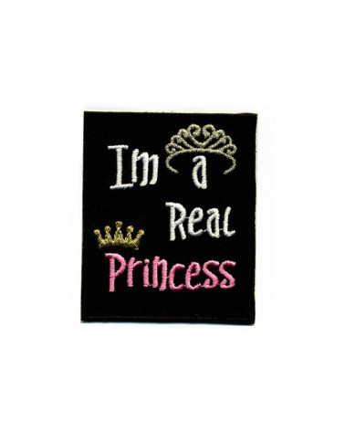 Set of 3 Princess iron-on patches 50mm x60mm