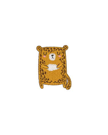 Parche termoadhesivo de animal, cojín de leopardo, 3,8 cm x 5 cm