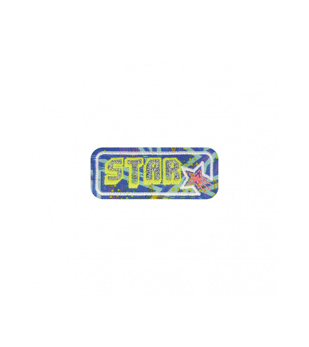 Ecusson thermocollant sport fluo star 2,5x7cm