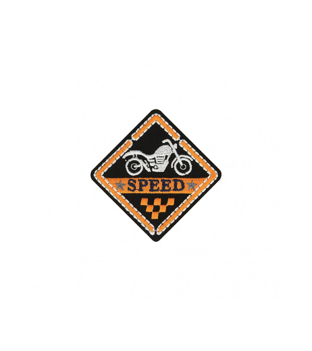 Aufbügelflicken Sport Speed Wappen 5x5cm