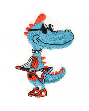 Set of 3 iron-on guitar monster patches 5.5 cm x 3.5 cm