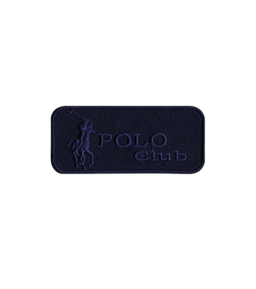 Ecusson Polo Club bleu thermocollant