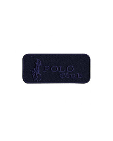 Ecusson Polo Club bleu thermocollant