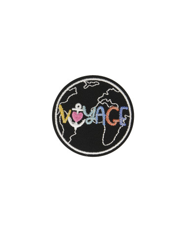 5cm travel iron-on badge