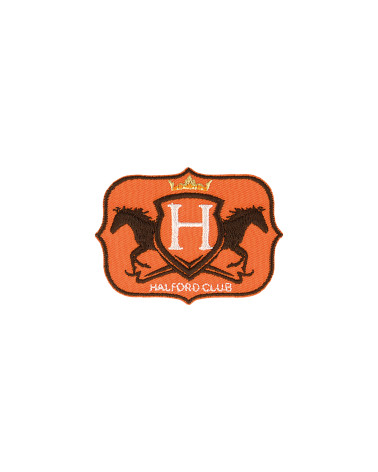 Parche termoadhesivo Halford club naranja 6 cm x 4,4 cm