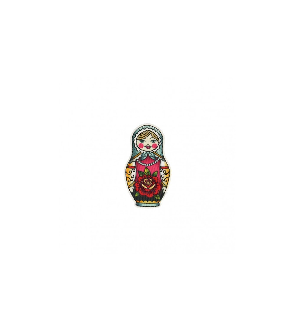 Russische Puppe zum Aufbügeln, 3 x 5,5 cm