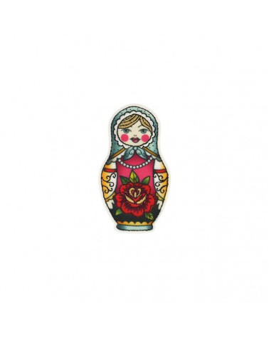 Parche termoadhesivo muñeca rusa 3x5,5cm
