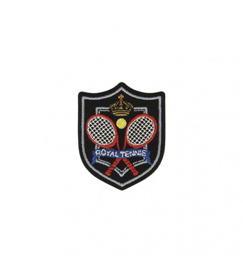 Ecusson thermocollant sport et royal royal tennis 5,5x5cm