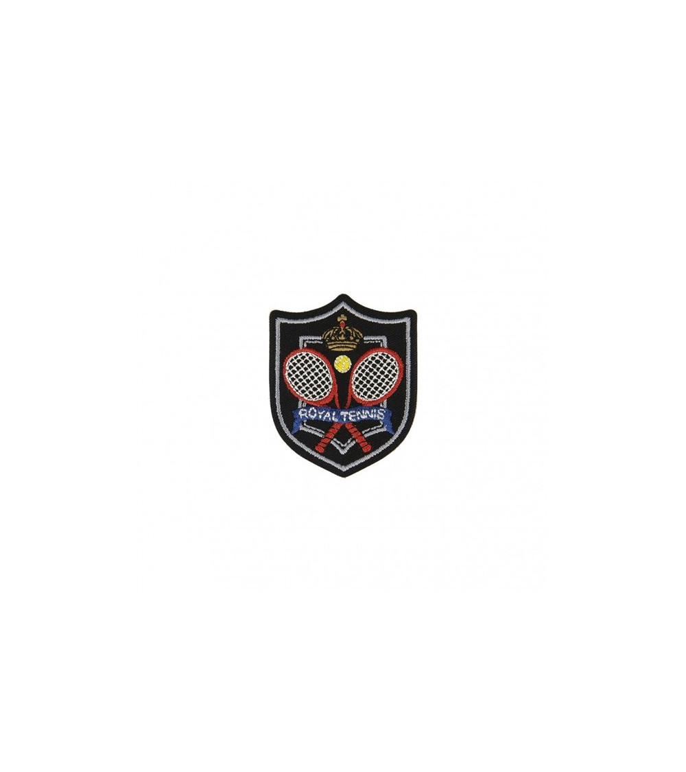 Iron-on sport and royal tennis badge 5.5x5cm