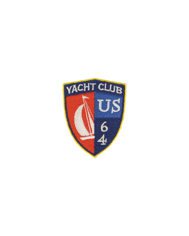 Toppe termoadesive stemma nautico yacht club 64 4,1 cm x 4,2 cm