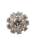 Bouton Strass Cristal rond