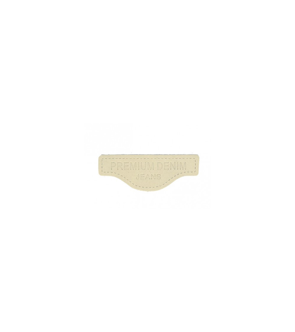 Ecusson à coudre en cuir véritable G107 5,7x2,1cm
