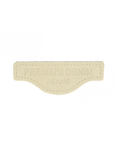 Ecusson à coudre en cuir véritable G107 5,7x2,1cm