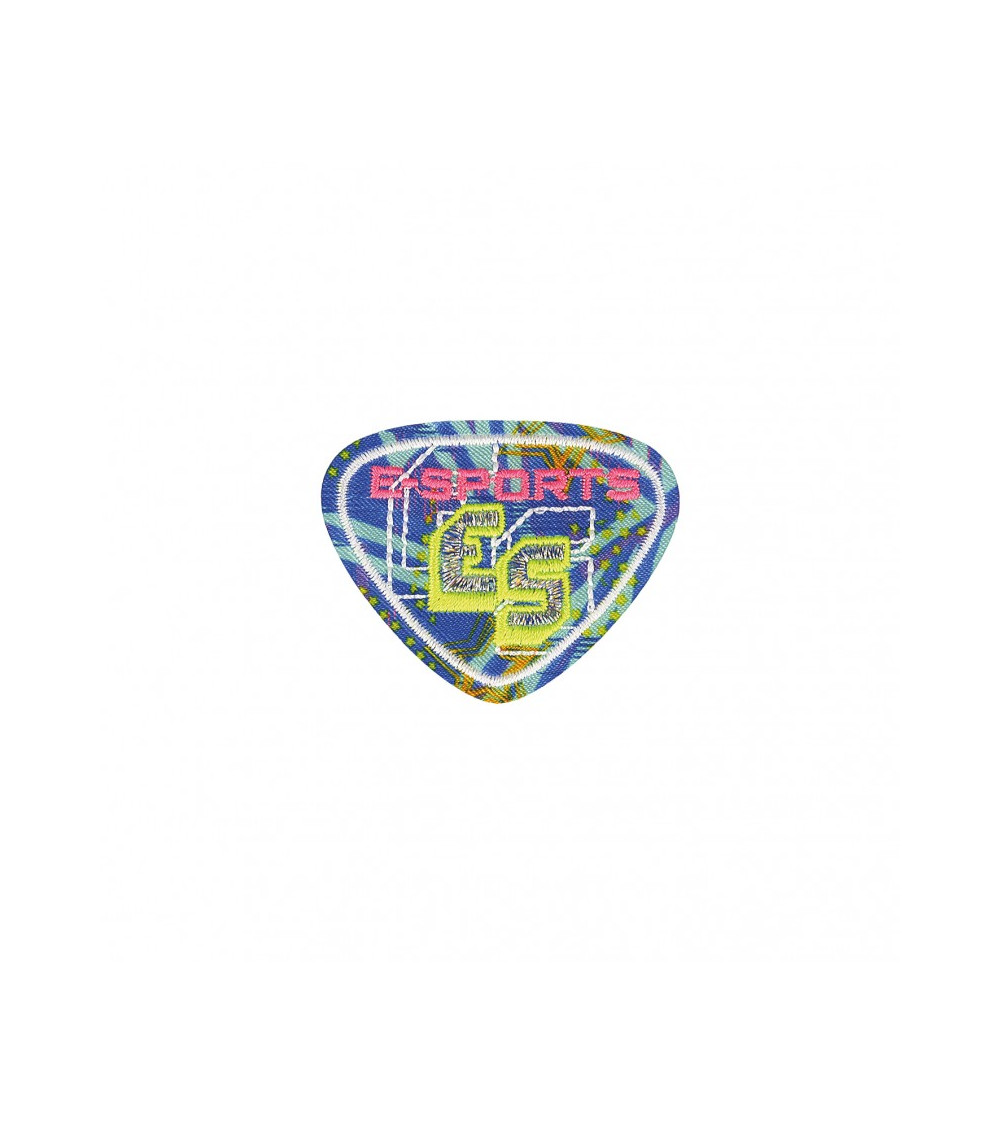 Neonfarbener E-Sport-Sportaufnäher zum Aufbügeln, 6 x 4 cm