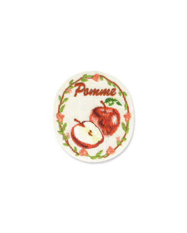 Ecusson thermocollant pomme 5x6cm