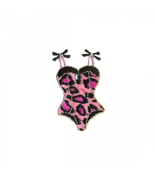 Pink panther gupier iron-on patch 3cmx2cm