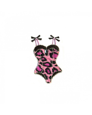Pink panther gupier iron-on patch 3cmx2cm
