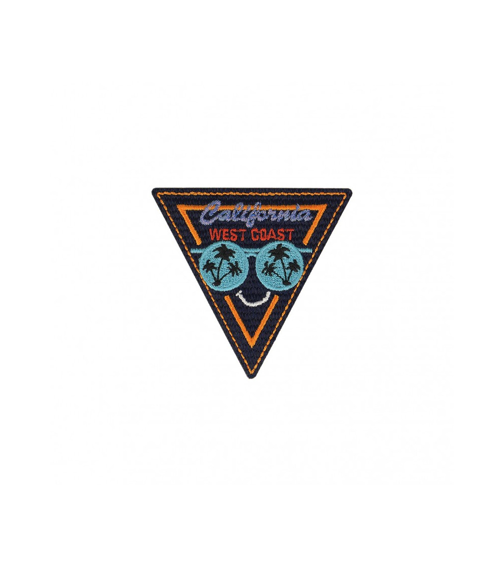 California iron-on patch orange triangle 6x7cm