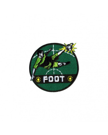 Set of 3 iron-on patches 2.5cm football