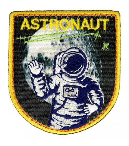 Lot de 3 écussons thermocollants astronaute 5 cm x 4,5 cm