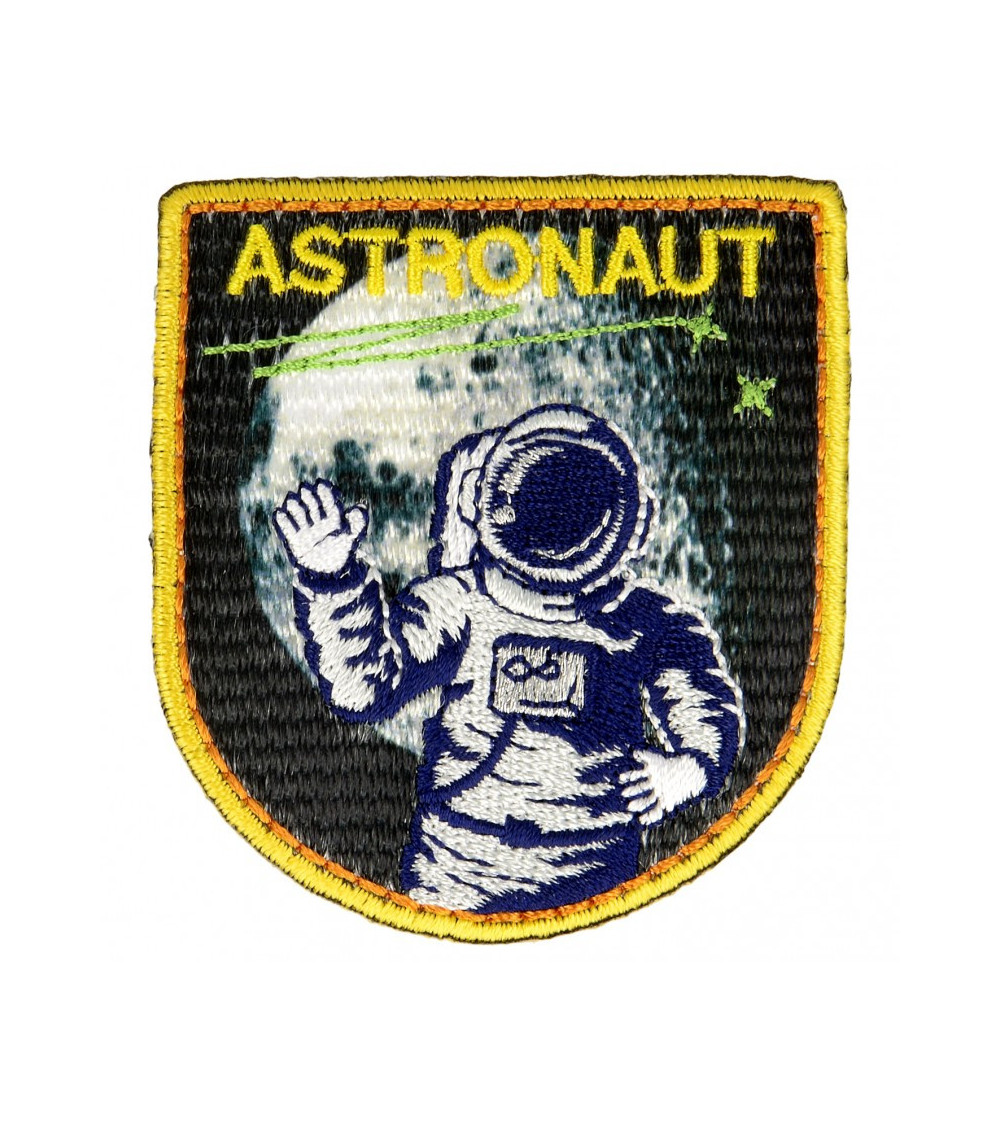 Lot de 3 écussons thermocollants astronaute 5 cm x 4,5 cm