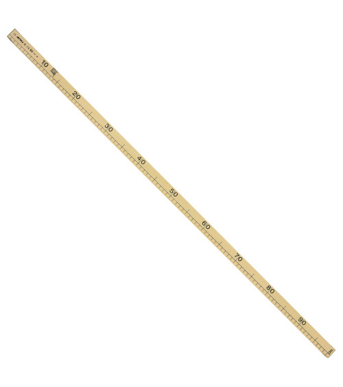 wooden ruler 20*25mm*1mt light wood