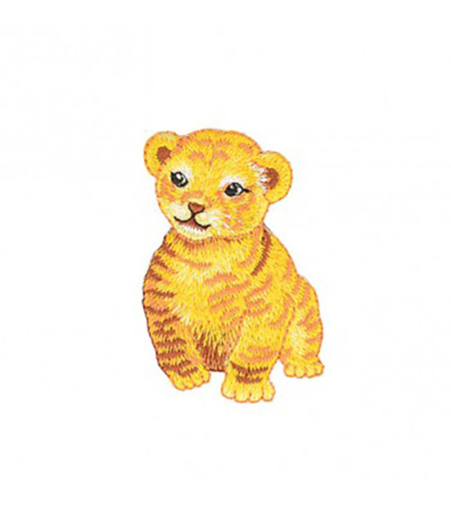 Baby tiger iron-on patch 5x5cm