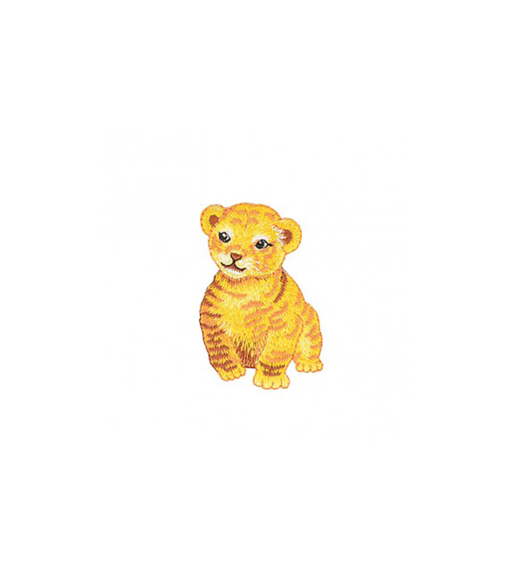 Baby-Tiger-Aufnäher zum Aufbügeln, 5 x 5 cm
